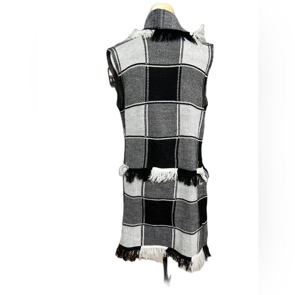 Checker Beautiful Womens‎ Pullover Cardigan Shawl Size Medium - Picture 2 of 7